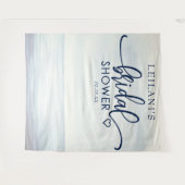 海の水彩ウェディングシャワー タペストリー (正面(横))