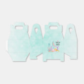 海の水彩下の人魚とクラゲ フェイバーボックス (折り畳みなし)