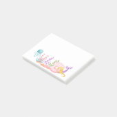 海の水彩下の人魚とクラゲ ポストイット (アングル)