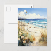 海の水彩 ポストカード (正面/裏面)