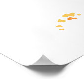 海の水生 かわいいカニ 面白い魚 ポスター (角)