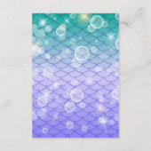 海の水色おむつラッフルの下 エンクロージャーカード (裏面)