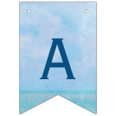 海の水色（リタイアメント用フリップフロップ付き） バンティングフラッグ (第2の旗)