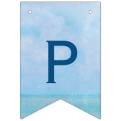 海の水色（リタイアメント用フリップフロップ付き） バンティングフラッグ (第3の旗)