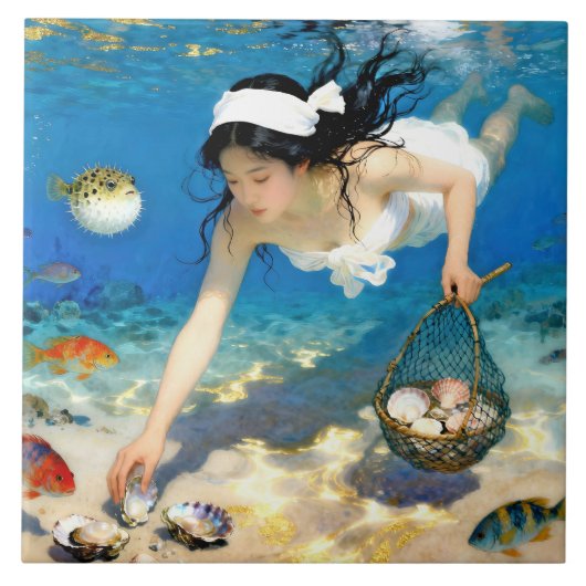 「海の永遠」- 海の肖像 タイル (正面)