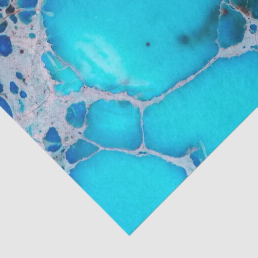 海の沈殿物の碧玉の熱帯オーシャンブルー 薄葉紙 (詳細)
