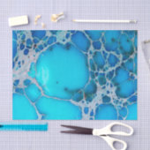 海の沈殿物の碧玉の熱帯オーシャンブルー 薄葉紙 (クラフト)