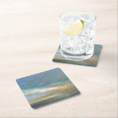 海の沿岸雲 スクエアペーパーコースター (インサイチュ)