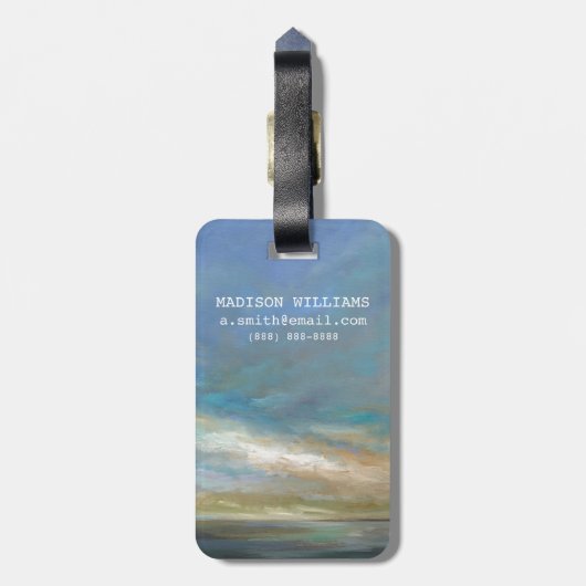 海の沿岸雲 ラゲッジタグ (裏面縦)