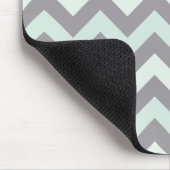 海の泡の青いジグザグパターン マウスパッド (コーナー)