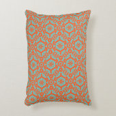 海の泡オレンジ幾何学的な4Ophelia アクセントクッション (正面(垂直))