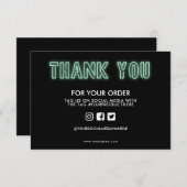 海の泡ネオンサインありがとうメディアインサート (正面/裏面)