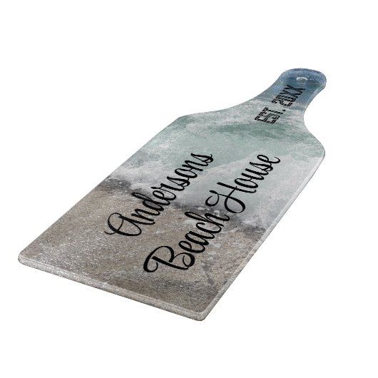 海の泡海波家族の名前キープサケ カッティングボード (角)