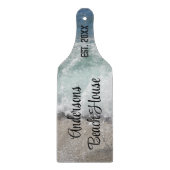 海の泡海波家族の名前キープサケ カッティングボード (正面)