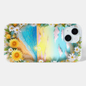 海の波と日の出のペーパークラフト Case-Mate iPhoneケース (裏面 (横))