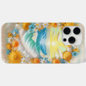 海の波と日の出のペーパークラフト Case-Mate iPhoneケース (裏面 (横))