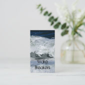 海の波の名刺 名刺 (スタンド正面)