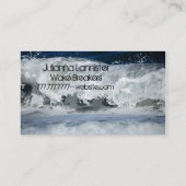 海の波の名刺 名刺 (裏面)