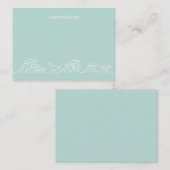 海の波の沿岸の子供たちオリジナルグッズ ノートカード (正面/裏面)