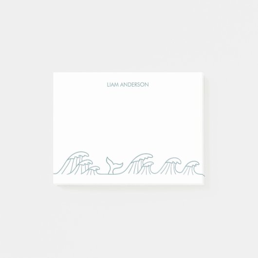 海の波の沿岸の子供たちオリジナルグッズ ポストイット (正面)