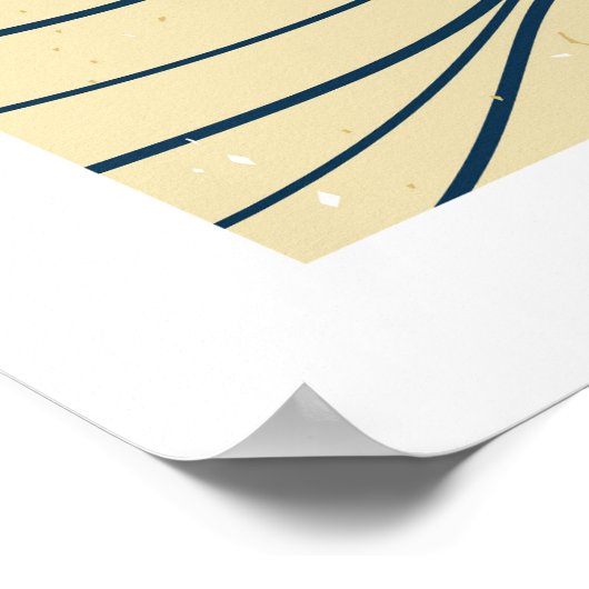 海の波の風景 ポスター (角)