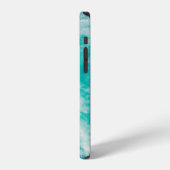 海の波の鳥瞰図 iPhoneケース (左側面)