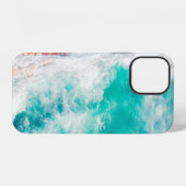 海の波の鳥瞰図 iPhoneケース (裏面横)