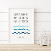 海の波より強く、詩篇93:4 ポスター