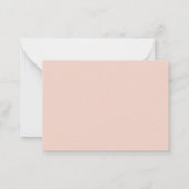 海の波沿いの少女のパーソナライズグッズ ノートカード (裏面)