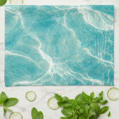 海の波 キッチンタオル (折り畳み)