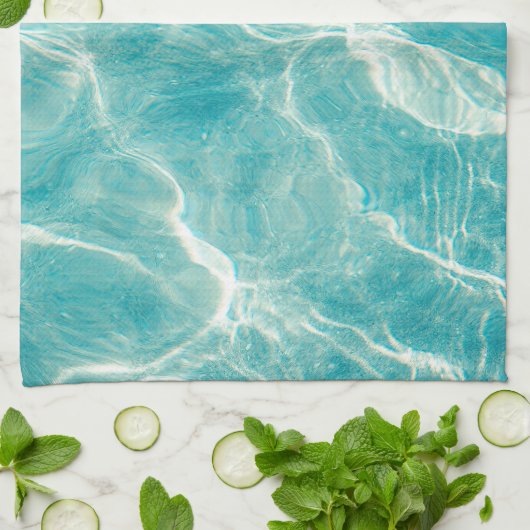 海の波 キッチンタオル (折り畳み)