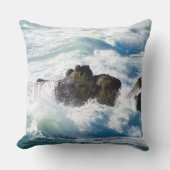 海の波 ドラマチックな海洋のマリンスロー アウトドアクッション (正面)