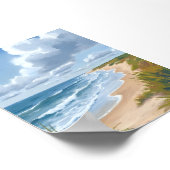 海の波 | ビーチの海岸のペイント ポスター (角)