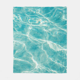 海の波 フリースブランケット