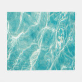 海の波 フリースブランケット (正面(横))