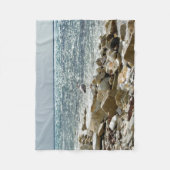 海の波 フリースブランケット (正面)