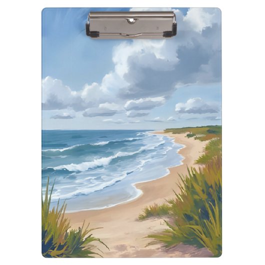 海の波 | 海岸のビーチアート クリップボード (正面)