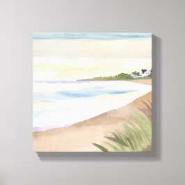 海の波 | 海岸の水彩画 キャンバスプリント