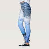 海の波 海岸 水 アクア 船舶 ビーチ 海 レギンス (左)