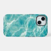 海の波 iPhone 15ケース (裏面横)
