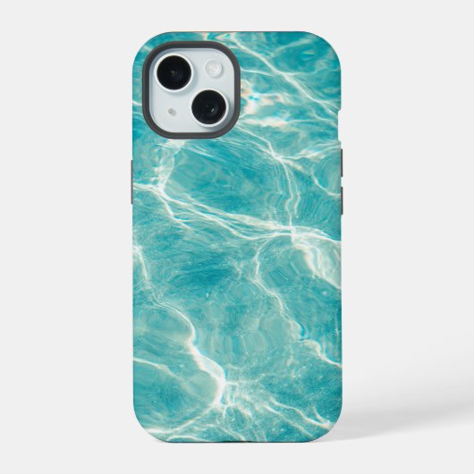 海の波 iPhone 15ケース (裏面)
