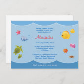 海の洗礼の招待状 招待状 (正面/裏面)