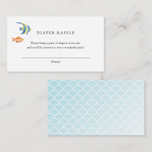 海の海の下にベビーの挿入カード エンクロージャーカード (正面/裏面)