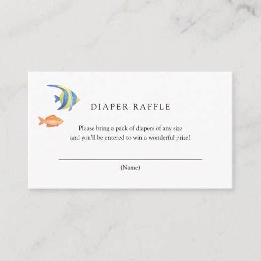 海の海の下にベビーの挿入カード エンクロージャーカード (正面)