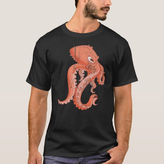 海の海の化けタコ Tシャツ (正面)