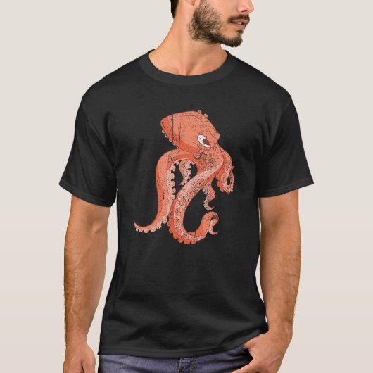 海の海の化けタコ Tシャツ (正面)
