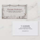 海の海の名刺を採取するボートを出荷します 名刺 (正面/裏面)