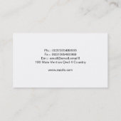 海の海の名刺を採取するボートを出荷します 名刺 (裏面)