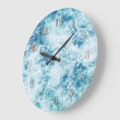 海の海の水の風景 ラージ壁時計 (傾斜)