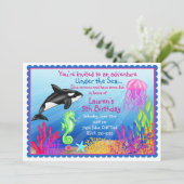 海の海の誕生日の招待状の下 招待状 (スタンド正面)